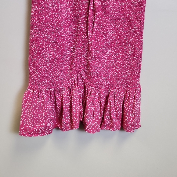 Japna Pink Casual Dress with White Dots - Picture 5 of 5